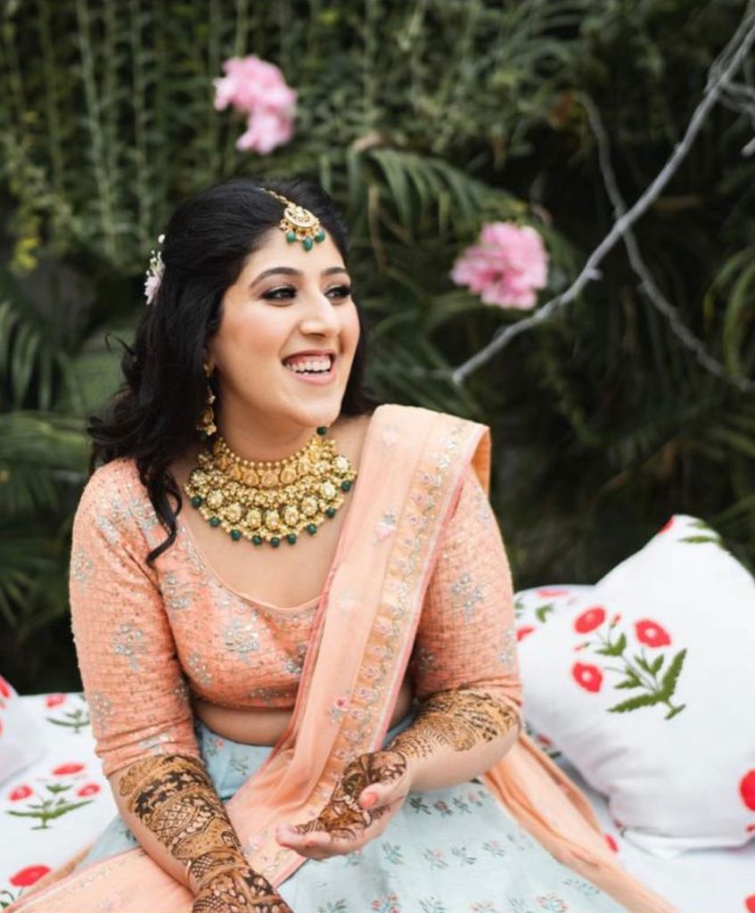 Anita Dongre lehenga for mehendi function